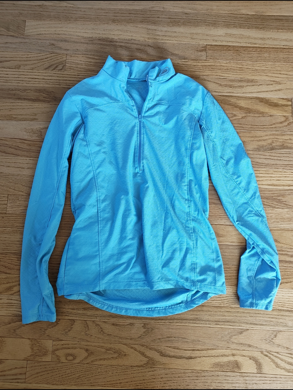 Aqua Blue Active Half-Zip Pullover